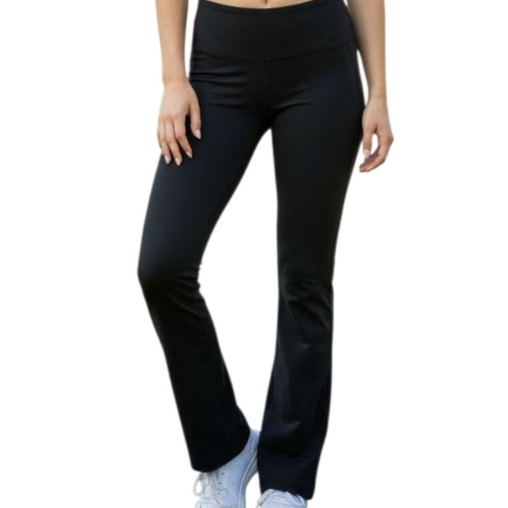 Misses Size (S) Bootcut Yoga Pants Black Like New!
